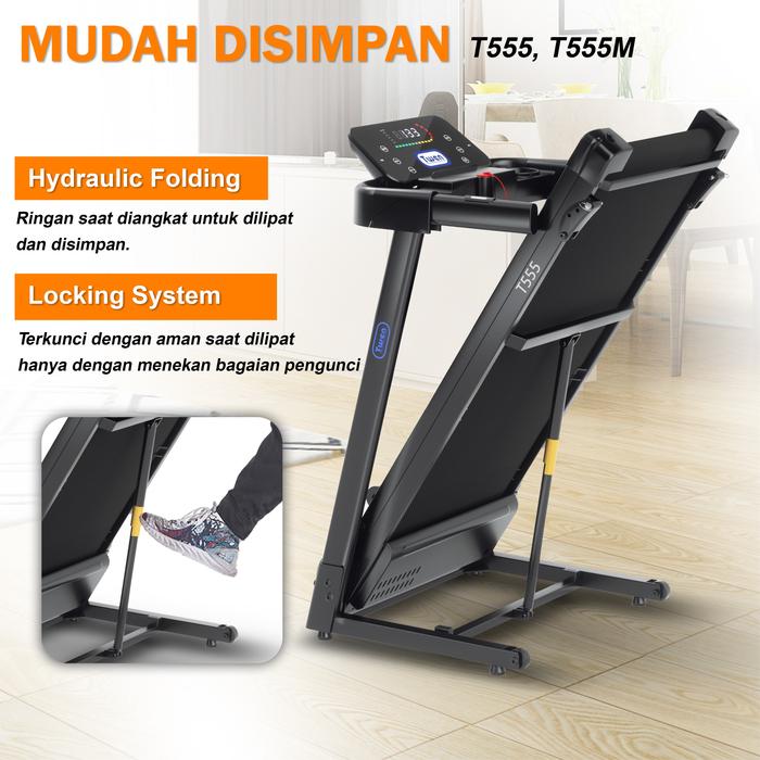 TWEN T555 Treadmill Listrik Gambar produk 6