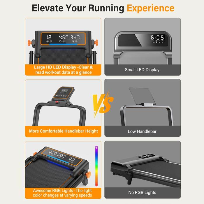 SUPOTSU Seishin Silver Treadmill Listrik Gambar produk 8