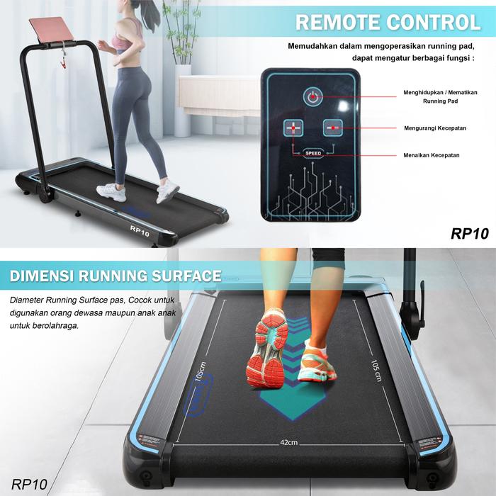TWEN RP10 Running Pad Treadmill Listrik Gambar produk 4