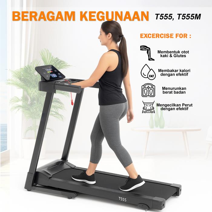 TWEN T555 Treadmill Listrik Gambar produk 5