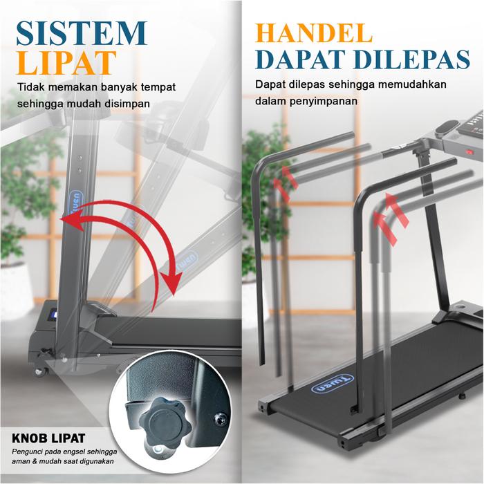 TWEN T200R Treadmill Rehabilitasi Treadmill Listrik Gambar produk 3