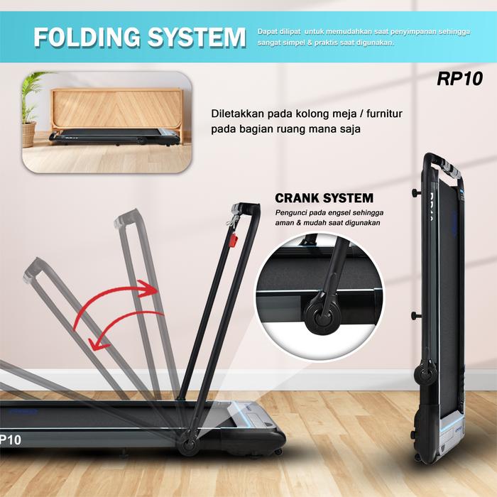 TWEN RP10 Running Pad Treadmill Listrik Gambar produk 6