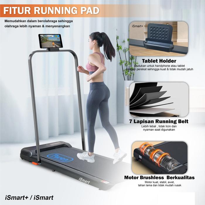TWEN Ismart Running Pad Treadmill Listrik Gambar produk 5