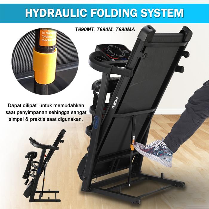 TWEN T690MT Treadmill Listrik Multifungsi Gambar produk 4