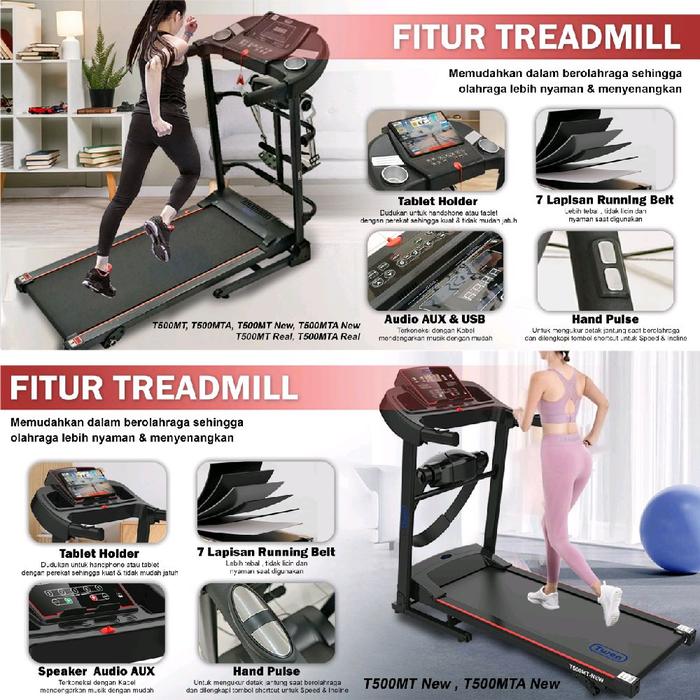 TWEN T500MTA Real Treadmill Listrik Multifungsi Gambar produk 6