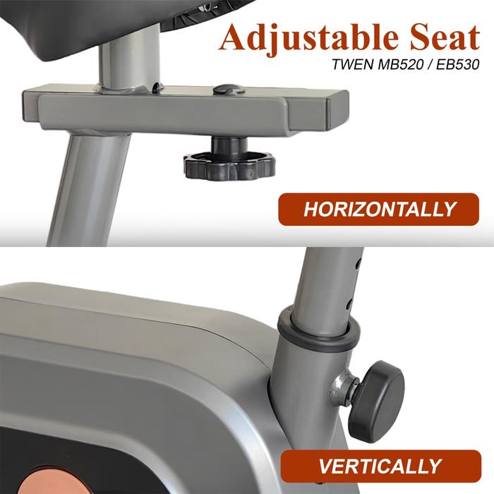 TWEN EB530 Alat Fitness Elliptical Crosstrainer Magnetic Elliptical Bike - EB530 Magnetic Elliptical Bike Gambar produk 5