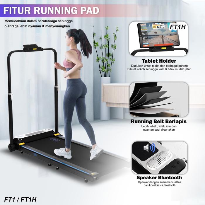 TWEN FT1 Running Pad Treadmill Listrik Gambar produk 4