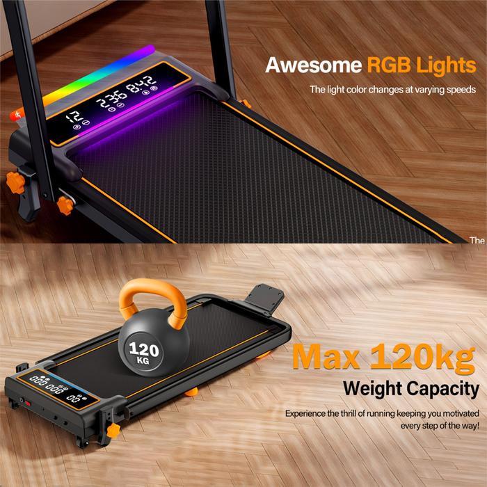 SUPOTSU Seishin Black Treadmill Listrik Gambar produk 5
