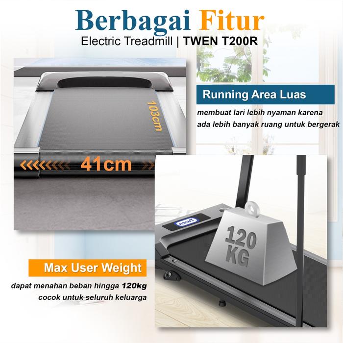 TWEN T200R Treadmill Rehabilitasi Treadmill Listrik Gambar produk 8