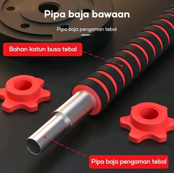 TWEN Dumbbell Set 50kg Gambar produk 5