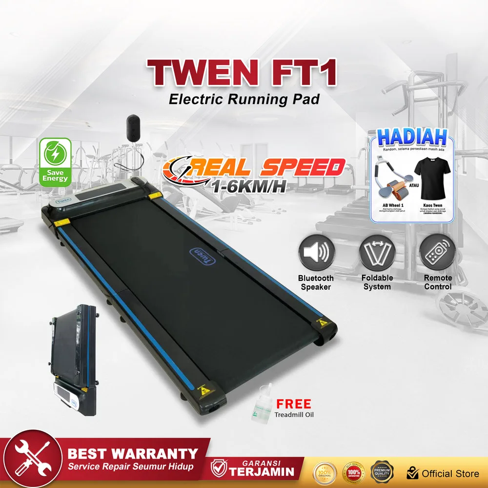 TWEN FT1 Running Pad Treadmill Listrik