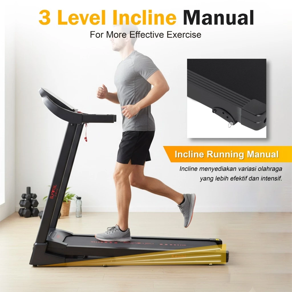 SUPOTSU Kenbi Gold Multi Treadmill Listrik Gambar produk 5
