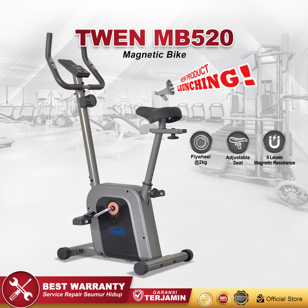 TWEN MB520 Alat Fitness Sepeda Statis Magnetic Bike