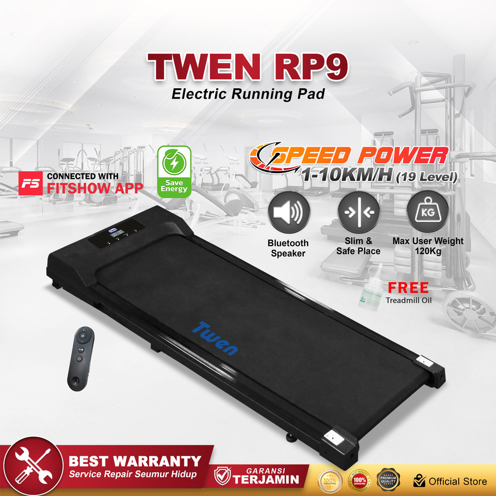 TWEN RP9New Running Pad Treadmill Listrik
