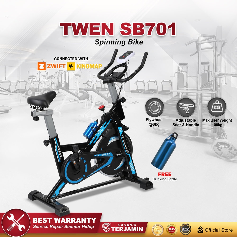 Twen SB701 Blue + App Spinning Bike