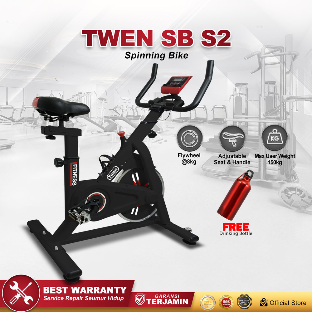 Twen S2 Hitam Spin Bike