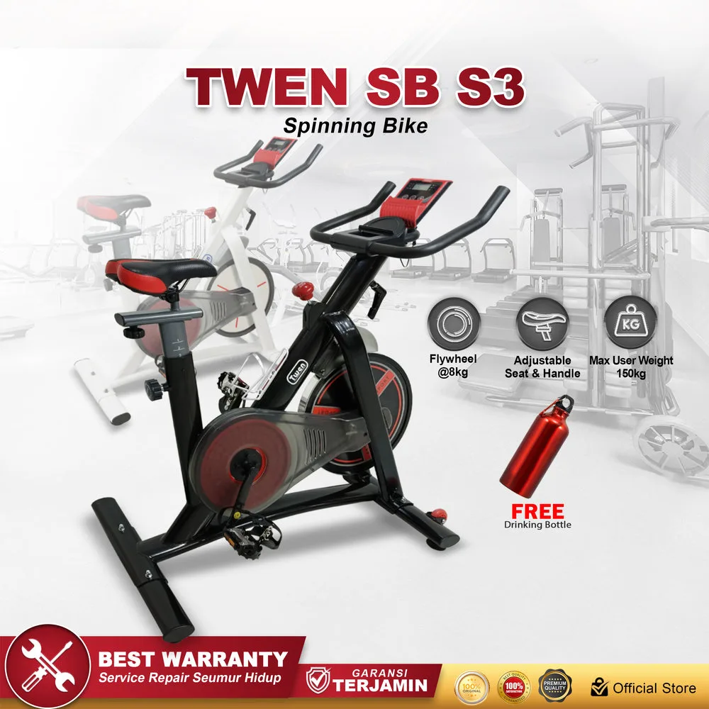 Twen S3 White + App Spin Bike