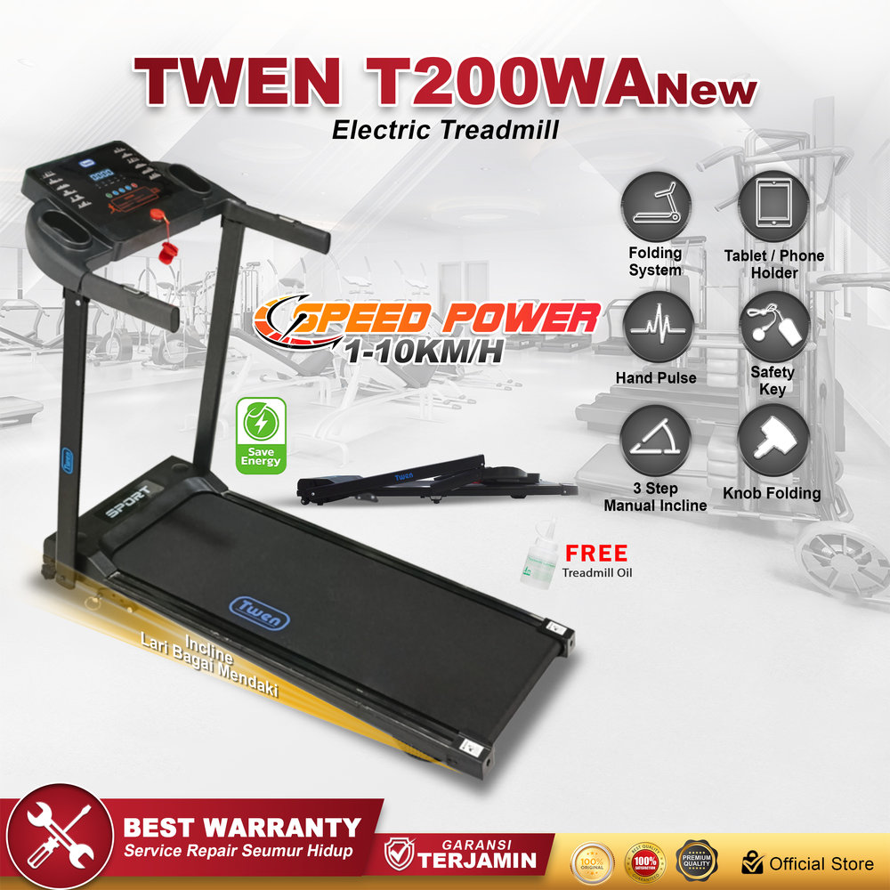TWEN T200WANew Treadmil Listrik