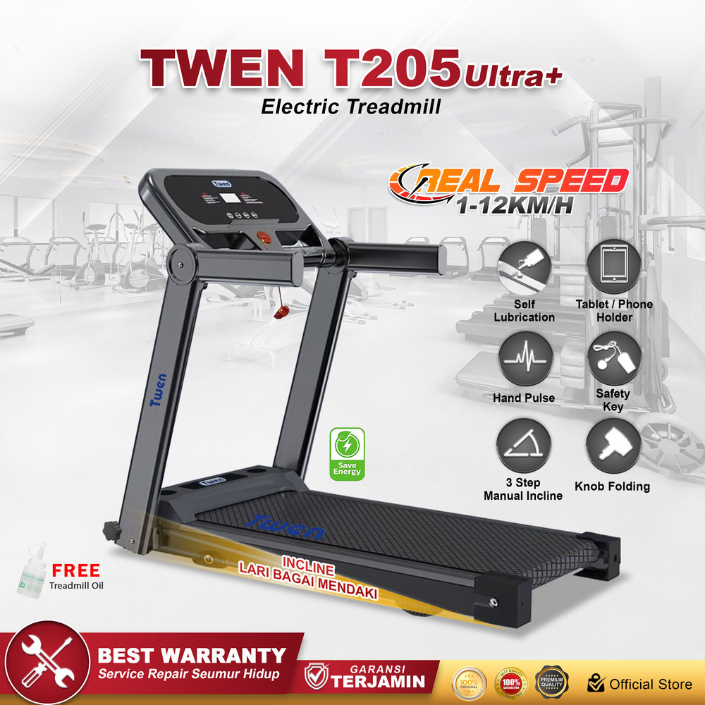 TWEN T205 Ultra Plus Treadmil Listrik