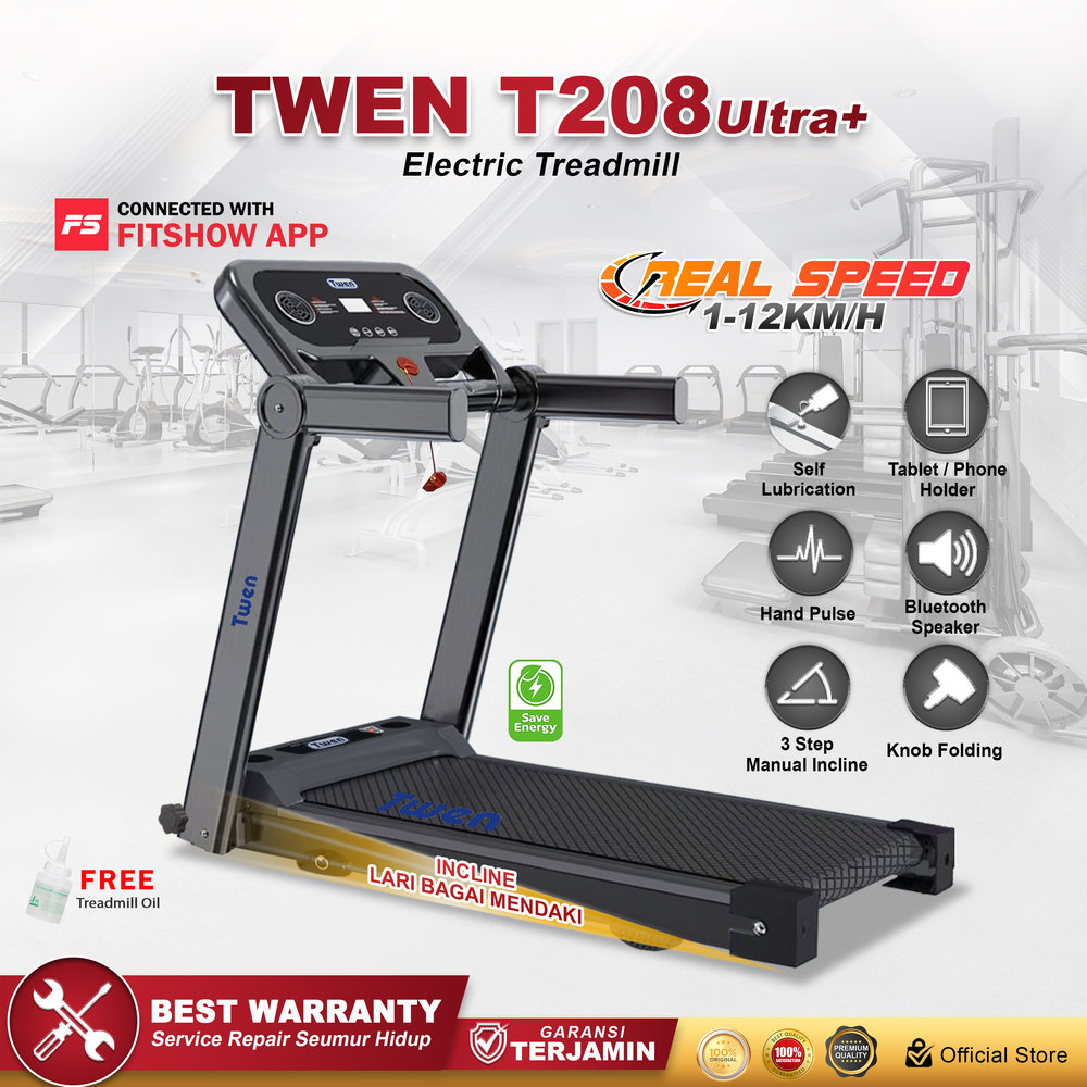 TWEN T208 Ultra Plus Treadmil Listrik