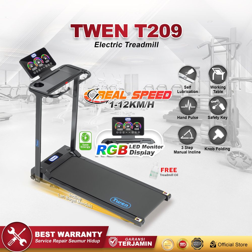 TWEN T209 Treadmil Listrik