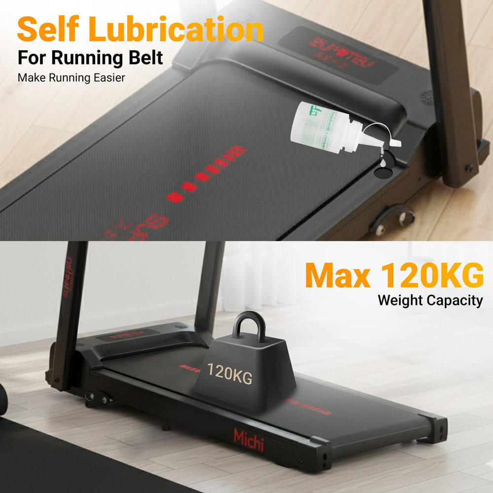 SUPOTSU Michi Hitam Multi Treadmill Listrik Gambar produk 8