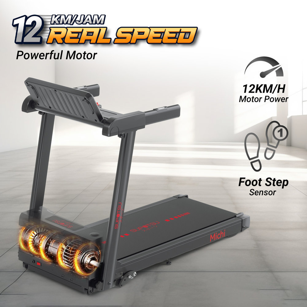 SUPOTSU Michi Gold Multi Treadmill Listrik Gambar produk 3