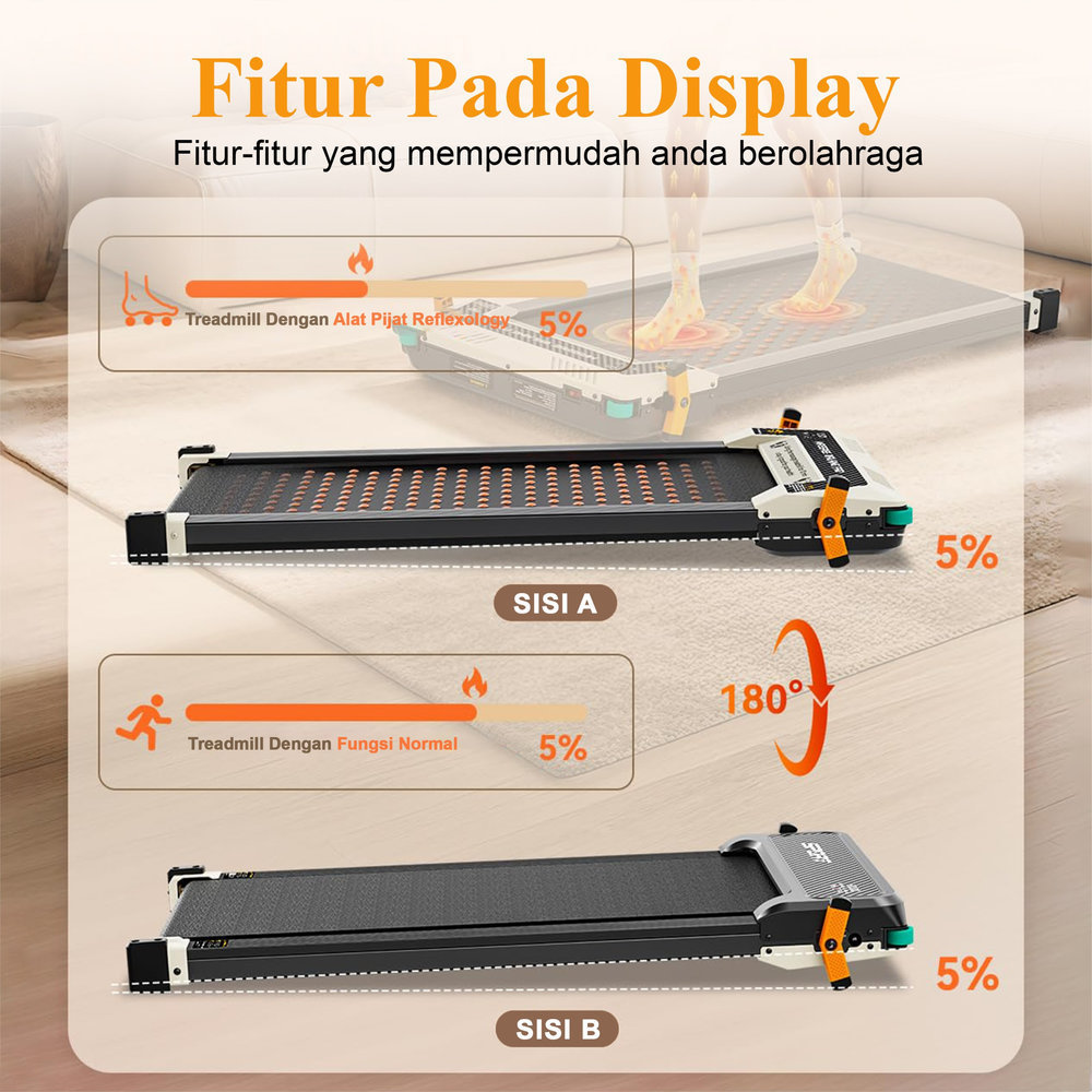 SUPOTSU KUMO Treadmill Listrik Massager Gambar produk 6