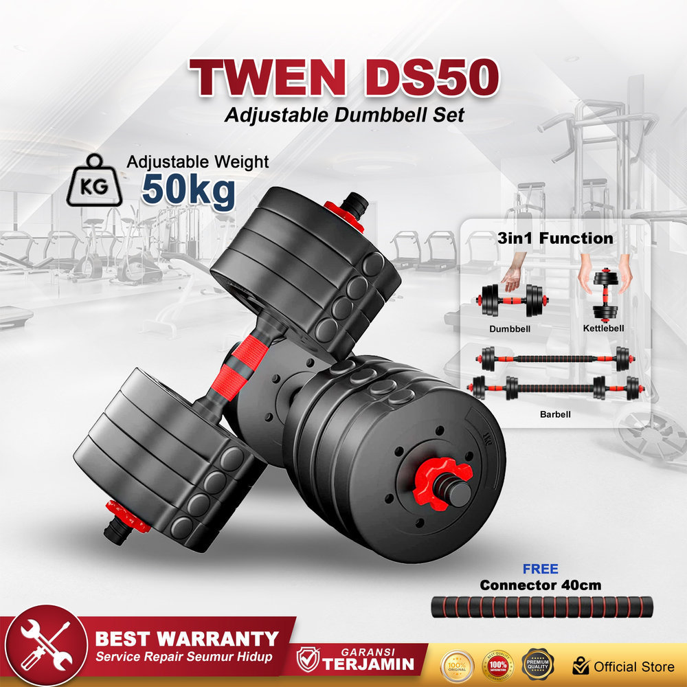 TWEN Dumbbell Set 50kg