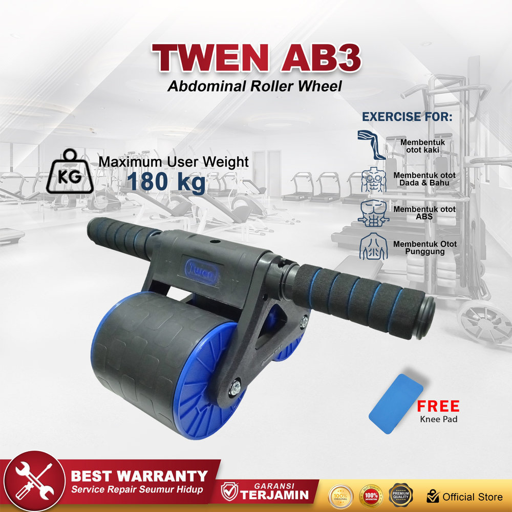 TWEN Ab Wheel 3 Ab Roller Wheels