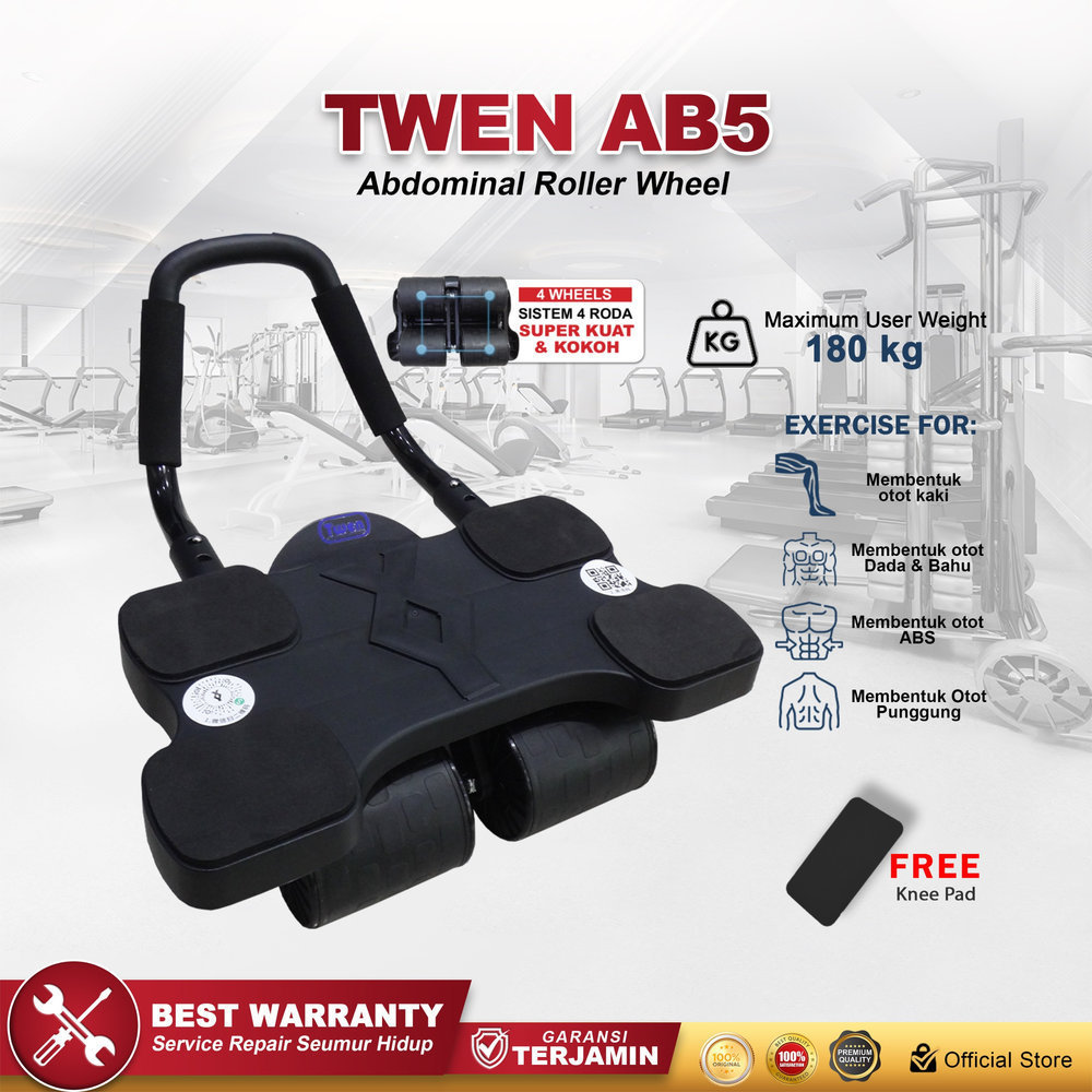 TWEN Ab Wheel 5 Ab Roller Wheels