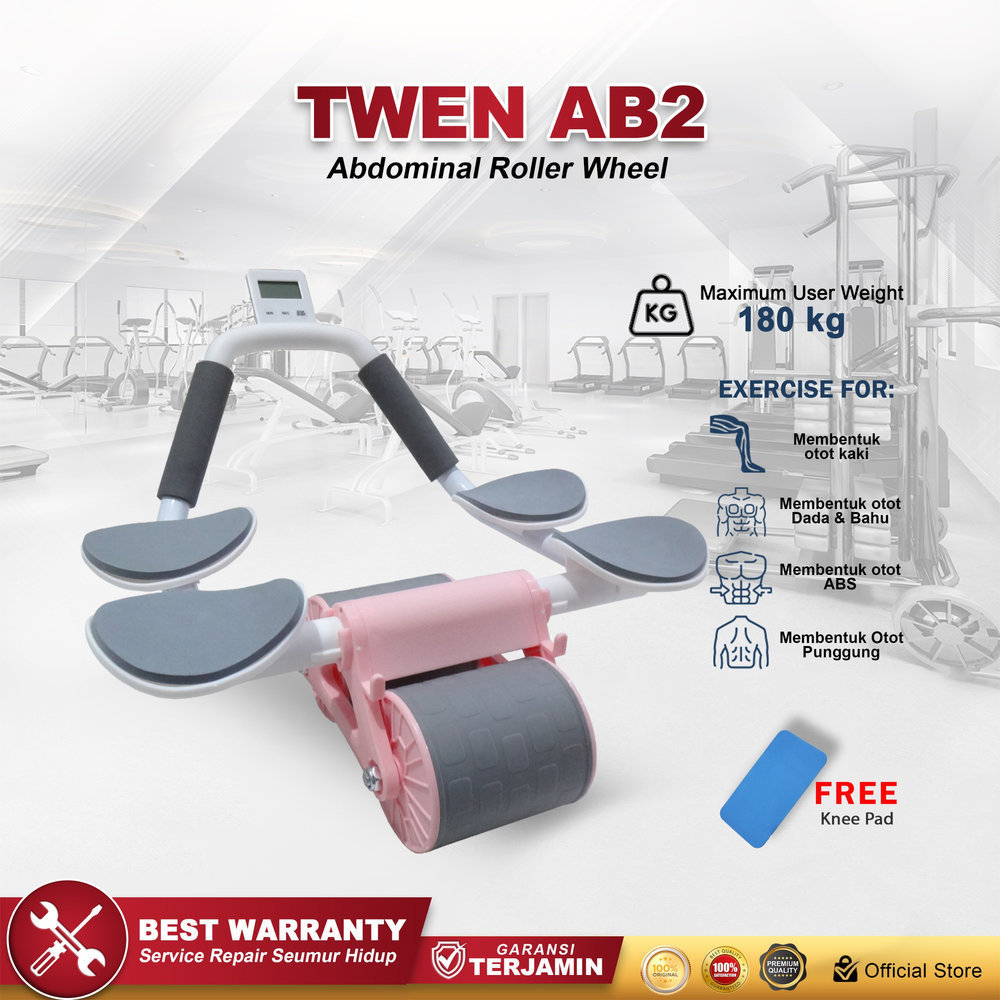 TWEN Ab Wheel 2 Ab Roller Wheels